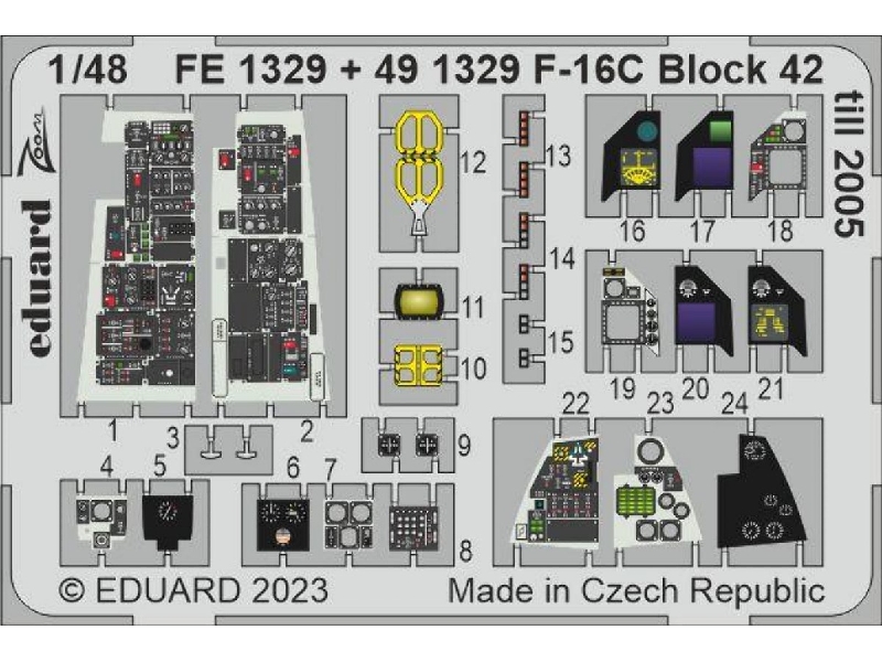 F-16C Block 42 till 2005 1/48 - KINETIC MODEL - zdjęcie 1 F-16C Block 42 till 2005 1/48 - KINETIC MODEL - zdjęcie 1
