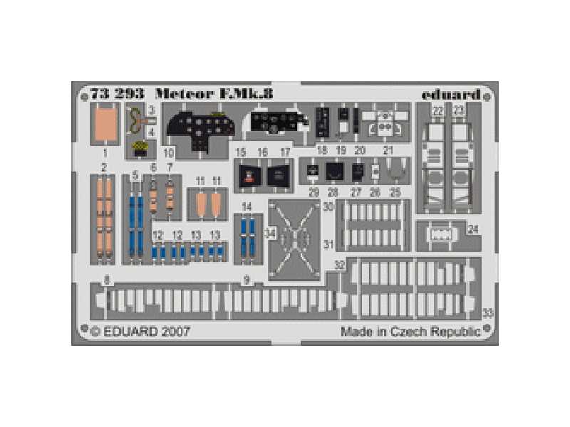  Meteor F. Mk.8 1/72 - CMK / MPM - blaszki - zdjęcie 1