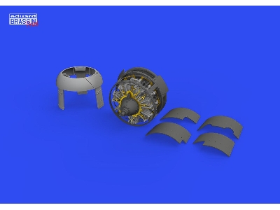 F4F-3 engine early PRINT 1/48 - EDUARD - zdjęcie 2