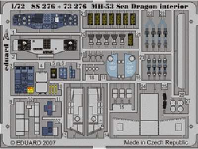  MH-53 interior 1/72 - Italeri - blaszki - zdjęcie 1