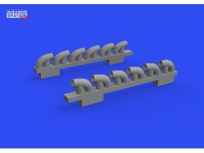 P-39Q exhaust stacks PRINT 1/72 - ARMA HOBBY - zdjęcie 1