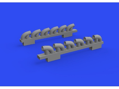 P-39Q exhaust stacks PRINT 1/72 - ARMA HOBBY - zdjęcie 5