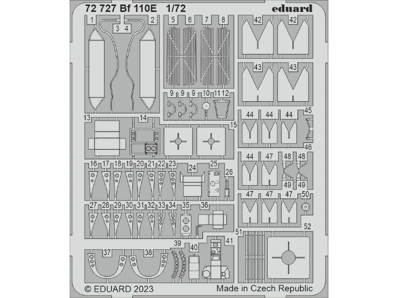 Bf 110E 1/72 - EDUARD - zdjęcie 1