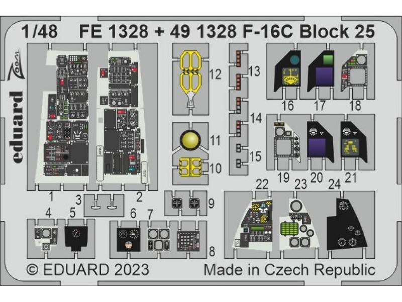 F-16C Block 25 1/48 - KINETIC MODEL - zdjęcie 1