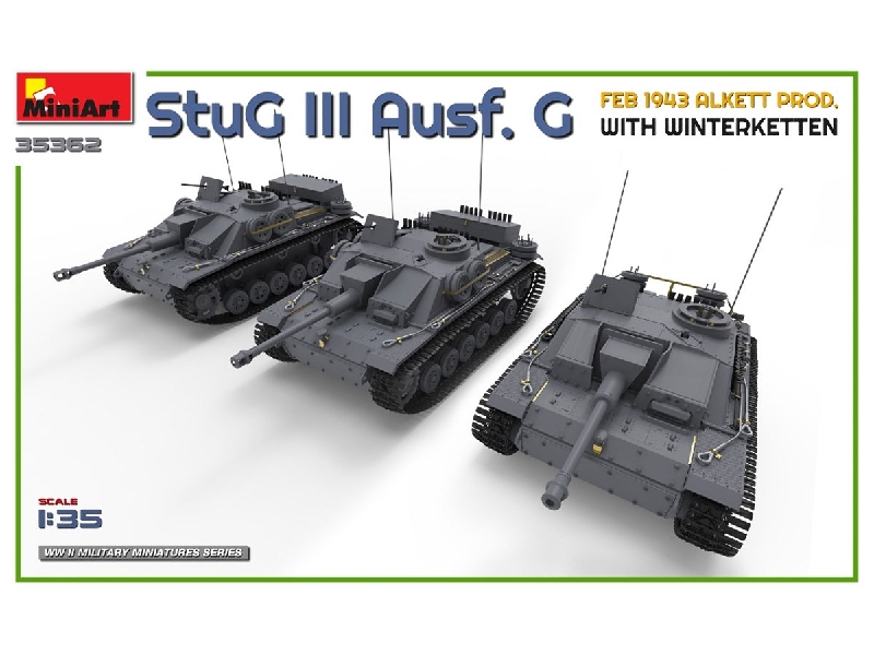 Stug Iii Ausf. G Feb 1943 Alkett Prod. With Winterketten - zdjęcie 1 Stug Iii Ausf. G Feb 1943 Alkett Prod. With Winterketten - zdjęcie 1