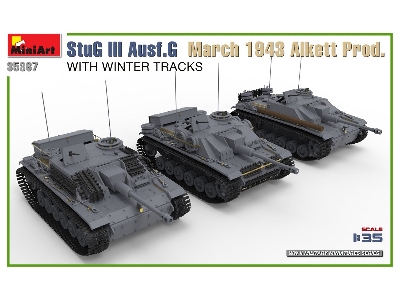 Stug Iii Ausf. G March 1943 Alkett Prod. With Winter Tracks. Interior Kit - zdjęcie 2