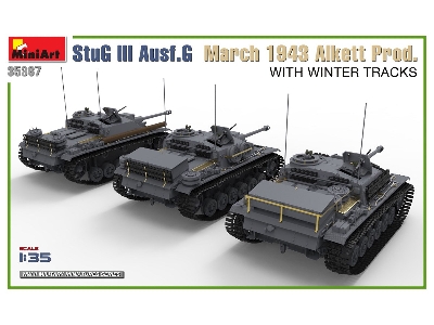 Stug Iii Ausf. G March 1943 Alkett Prod. With Winter Tracks. Interior Kit - zdjęcie 3