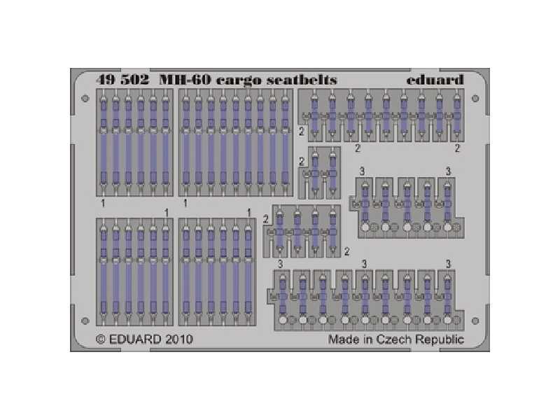 MH-60 cargo seatbelts 1/48 - Italeri - blaszki - zdjęcie 1 MH-60 cargo seatbelts 1/48 - Italeri - blaszki - zdjęcie 1