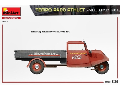 Tempo A400 Athlet 3-wheel Delivery Truck - zdjęcie 14