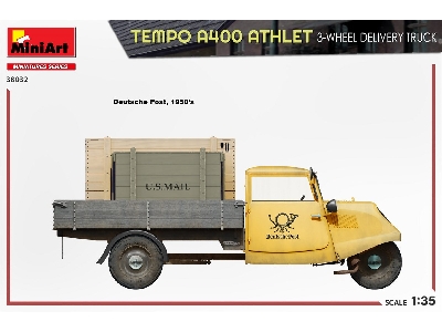 Tempo A400 Athlet 3-wheel Delivery Truck - zdjęcie 20