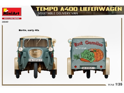 Tempo A400 Lieferwagen. Vegetable Delivery Van - zdjęcie 18
