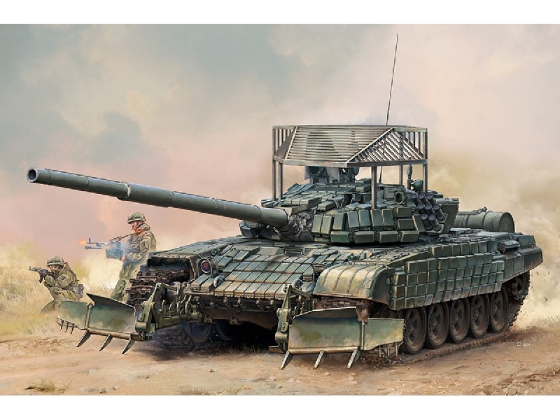 Russian T-72b1 With Ktm-6 & Grating Armour - zdjęcie 1