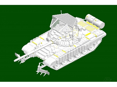 Russian T-72b1 With Ktm-6 & Grating Armour - zdjęcie 3