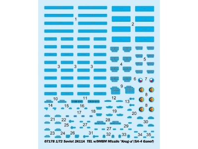 Soviet 2k11a Tek W/9m8m Missile Krug-a (Sa-4 Ganet) - zdjęcie 3