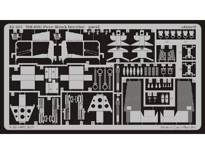  MH-60G interior 1/35 - Academy Minicraft - blaszki - zdjęcie 4