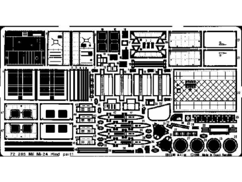 Mi-24 Hind 1/72 - Hasegawa - blaszki - zdjęcie 1