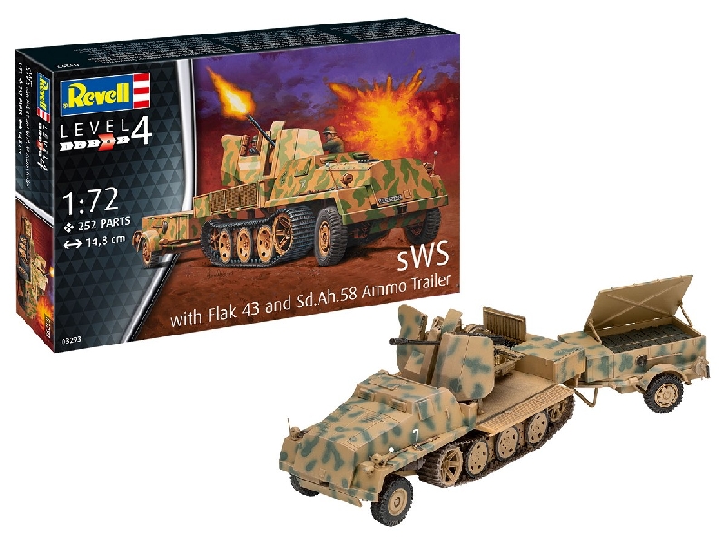 sWS mit Flak-Aufbau als Sfl. mit 3,7cm Flak 43 - zdjęcie 1 sWS mit Flak-Aufbau als Sfl. mit 3,7cm Flak 43 - zdjęcie 1