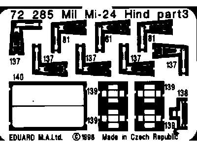  Mi-24 Hind 1/72 - Hasegawa - blaszki - zdjęcie 4