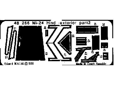  Mi-24 Hind exterior 1/48 - Monogram - blaszki - zdjęcie 3