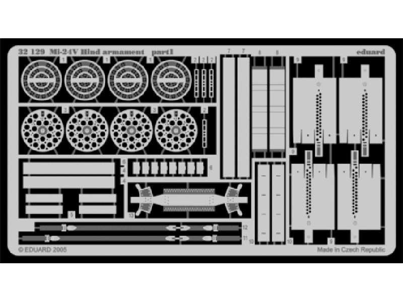 Mi-24V Hind armament 1/35 - Trumpeter - blaszki - zdjęcie 1 Mi-24V Hind armament 1/35 - Trumpeter - blaszki - zdjęcie 1