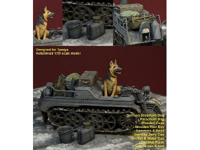 Luftwaffe Kettenkrad Accessories With Dog - zdjęcie 1