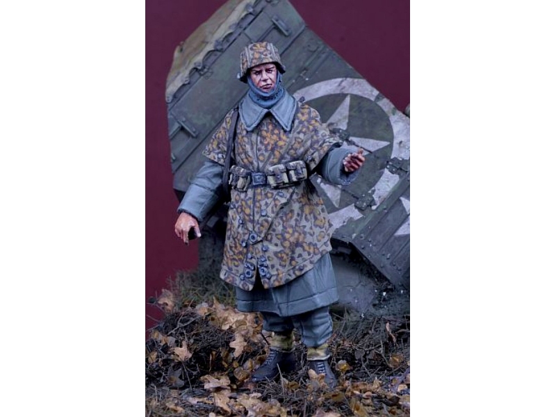 Ss Soldier In Zeltbahn, Kampfgruppe Hansen - zdjęcie 1 Ss Soldier In Zeltbahn, Kampfgruppe Hansen - zdjęcie 1