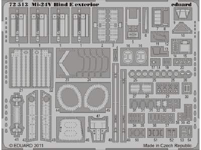  Mi-24V Hind E exterior 1/72 - Zvezda - blaszki - zdjęcie 1