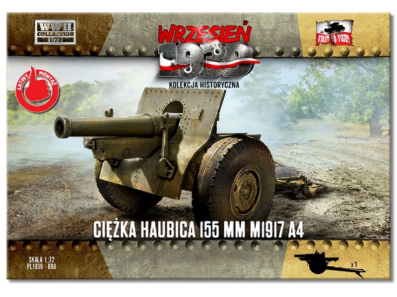 Ciężka Haubica 155 mm M1917 A4 - zdjęcie 1 Ciężka Haubica 155 mm M1917 A4 - zdjęcie 1