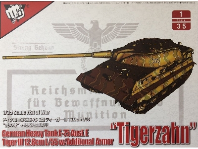 Fist Of War German Heavy Tank E-75 Ausf. E Tiger Iii 12.8cm L/55 W/Additional Armor Tigerzahn - zdjęcie 1