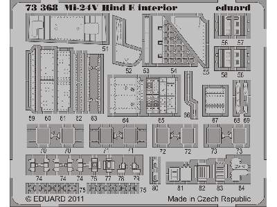  Mi-24V Hind E interior S. A. 1/72 - Zvezda - blaszki - zdjęcie 3