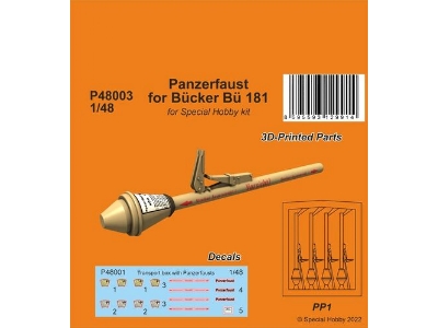 Panzerfaust For Bücker Bü 181 (For Special Hobby Kit) - zdjęcie 1