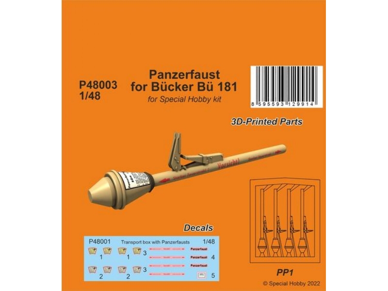 Panzerfaust For Bücker Bü 181 (For Special Hobby Kit) - zdjęcie 1