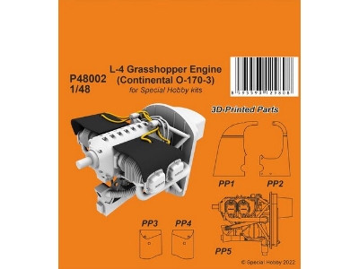 L-4 Grasshopper Engine (Continental O-170-3) (For Special Hobby Kits) - zdjęcie 1