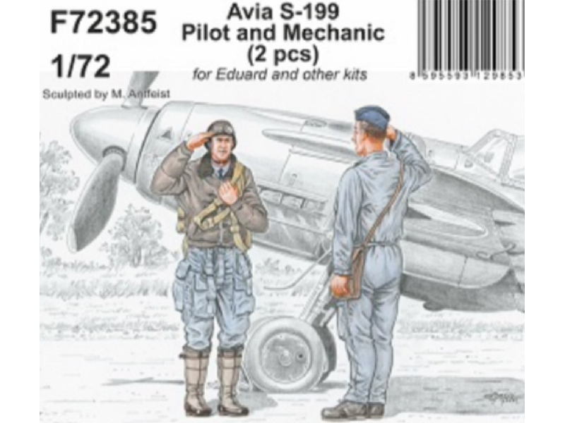 Avia S-199 Pilot I Mechanik - zdjęcie 1 Avia S-199 Pilot I Mechanik - zdjęcie 1