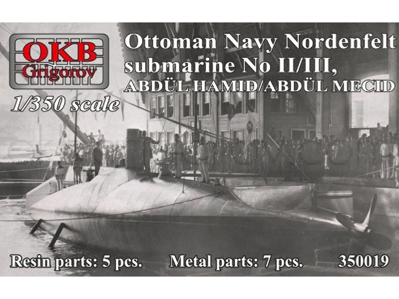 Ottoman Navy Nordenfelt Submarine No Ii/Iii,abdül Hamid/Abdül Mecid - zdjęcie 1 Ottoman Navy Nordenfelt Submarine No Ii/Iii,abdül Hamid/Abdül Mecid - zdjęcie 1