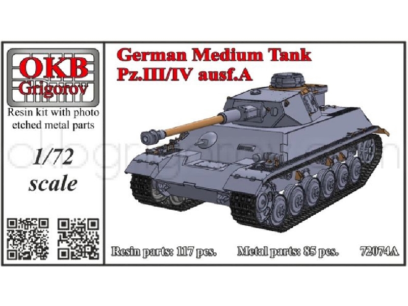 German Medium Tank Pz.Iii/Iv, Ausf.A Refreshed Master - zdjęcie 1 German Medium Tank Pz.Iii/Iv, Ausf.A Refreshed Master - zdjęcie 1
