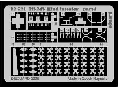  Mi-24V Hind interior 1/35 - Trumpeter - blaszki - zdjęcie 5