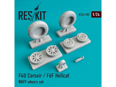 F4u Corsair / F6f Hellcat Navy Wheels Set - zdjęcie 1