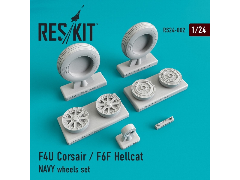 F4u Corsair / F6f Hellcat Navy Wheels Set - zdjęcie 1