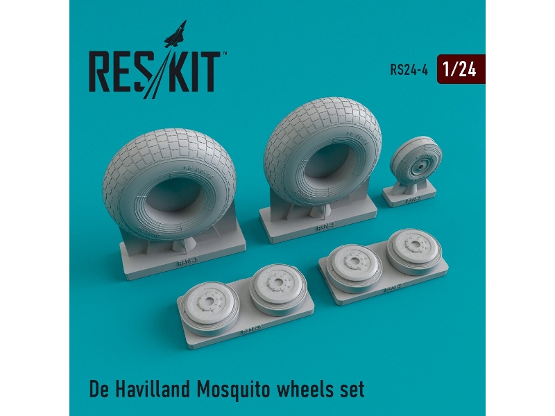 De Havilland Mosquito Wheels Set - zdjęcie 1 De Havilland Mosquito Wheels Set - zdjęcie 1
