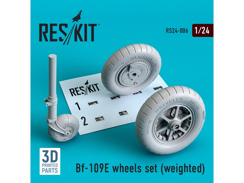 Bf-109e Wheels Set (Weighted) - zdjęcie 1 Bf-109e Wheels Set (Weighted) - zdjęcie 1