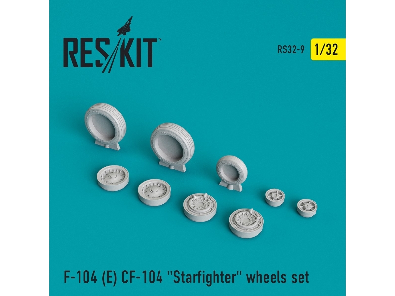 F-104 (E) Cf-104 Starfighter Wheels Set - zdjęcie 1 F-104 (E) Cf-104 Starfighter Wheels Set - zdjęcie 1