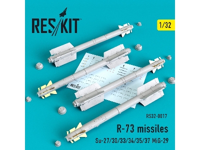 R-73 Soviet Missiles (4 Pcs) (Su-27/30/33/34/35/37 Mig-29) - zdjęcie 1