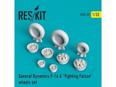 F-16 A Fighting Falcon Wheels Set - zdjęcie 1