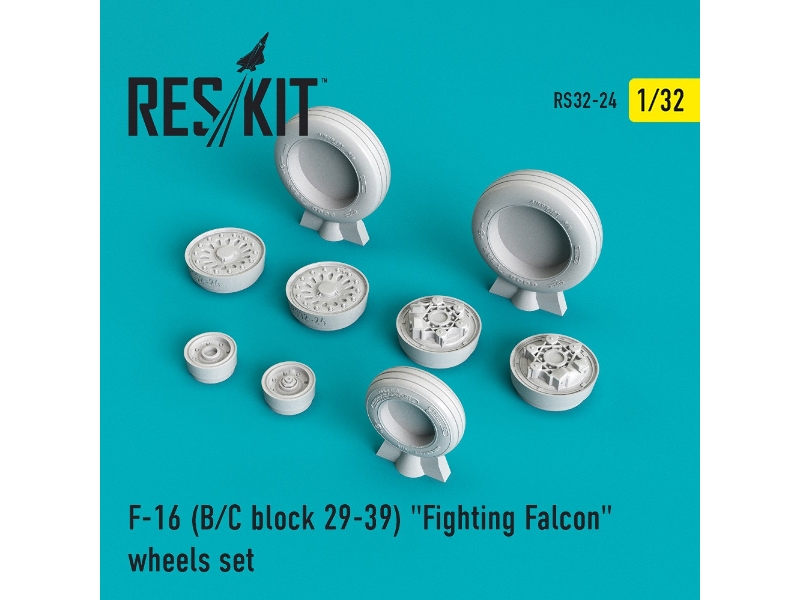 F-16 (B/C Block 29-39) Fighting Falcon Wheels Set - zdjęcie 1 F-16 (B/C Block 29-39) Fighting Falcon Wheels Set - zdjęcie 1