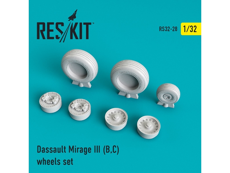 Mirage Iii (B,c) Wheels Set - zdjęcie 1 Mirage Iii (B,c) Wheels Set - zdjęcie 1