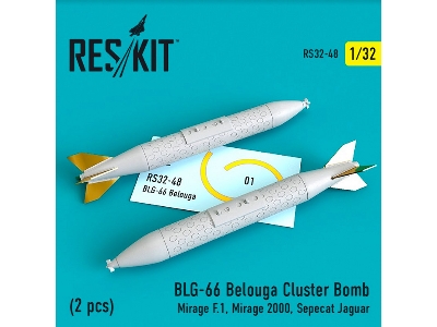 Blg-66 Belouga Cluster Bomb 2 Pcs Mirage F.1, Mirage 2000, Sepecat Jaguar - zdjęcie 1