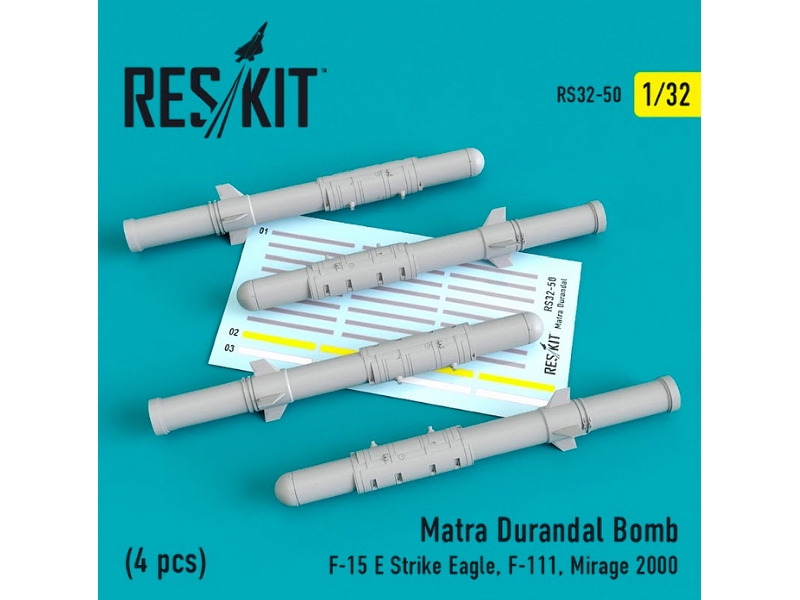 Matra Durandal Bomb 4 Pcs F-15 E Strike Eagle, F-111, Mirage 2000 - zdjęcie 1 Matra Durandal Bomb 4 Pcs F-15 E Strike Eagle, F-111, Mirage 2000 - zdjęcie 1