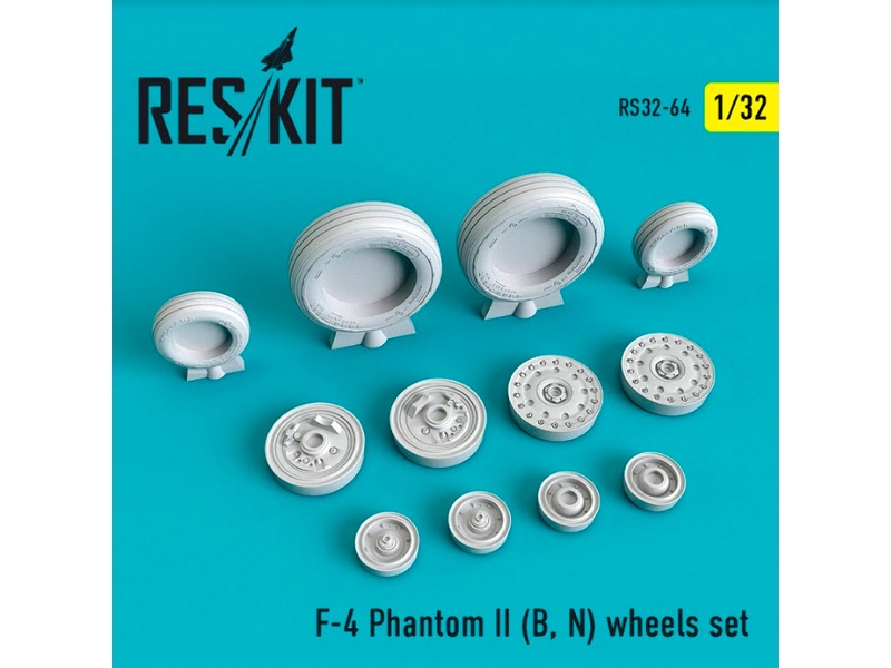 F-4 Phantom Ii B, N Wheels Set - zdjęcie 1