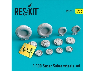 F-100 Super Sabre Wheels Set - zdjęcie 1